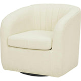 Monroe Faux Shearing Swivel Tub Chair