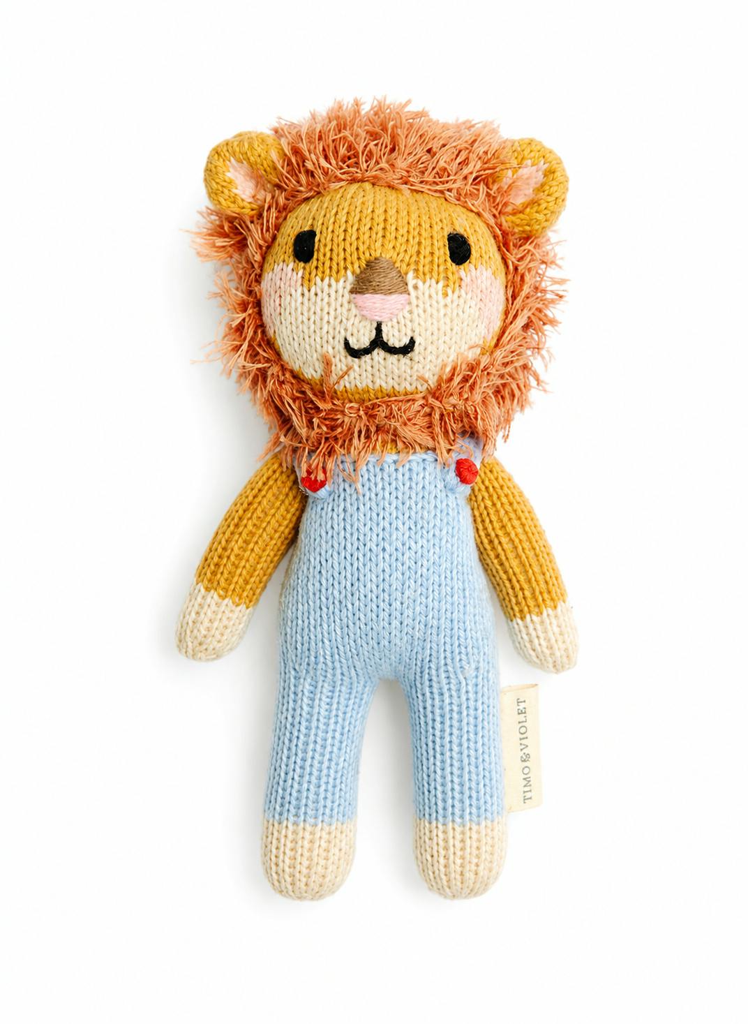 Larkin the Lion - Tuckling Organic Hand-knit Doll