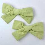 Golden Dot Bow Clips (Set of 2)