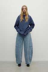 TNS Denim Woman Curved Trouser