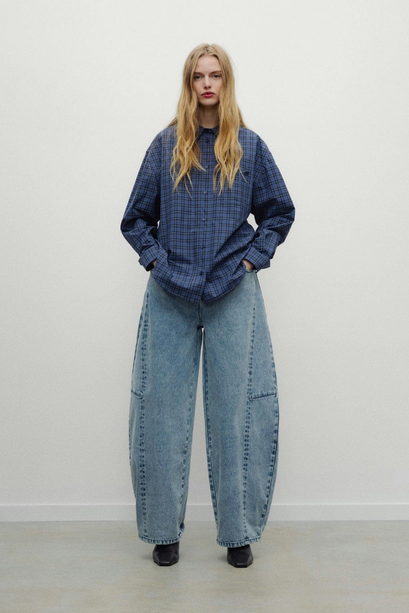 TNS Denim Woman Curved Trouser