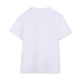 White Short Sleeve T-shirt Con Logo