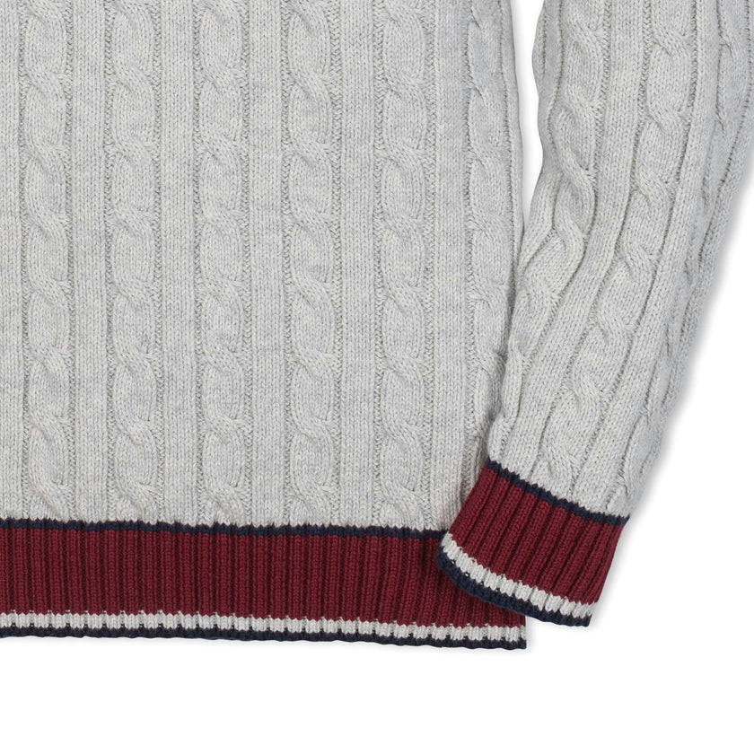 Organic V-Neck Cricket Sweater