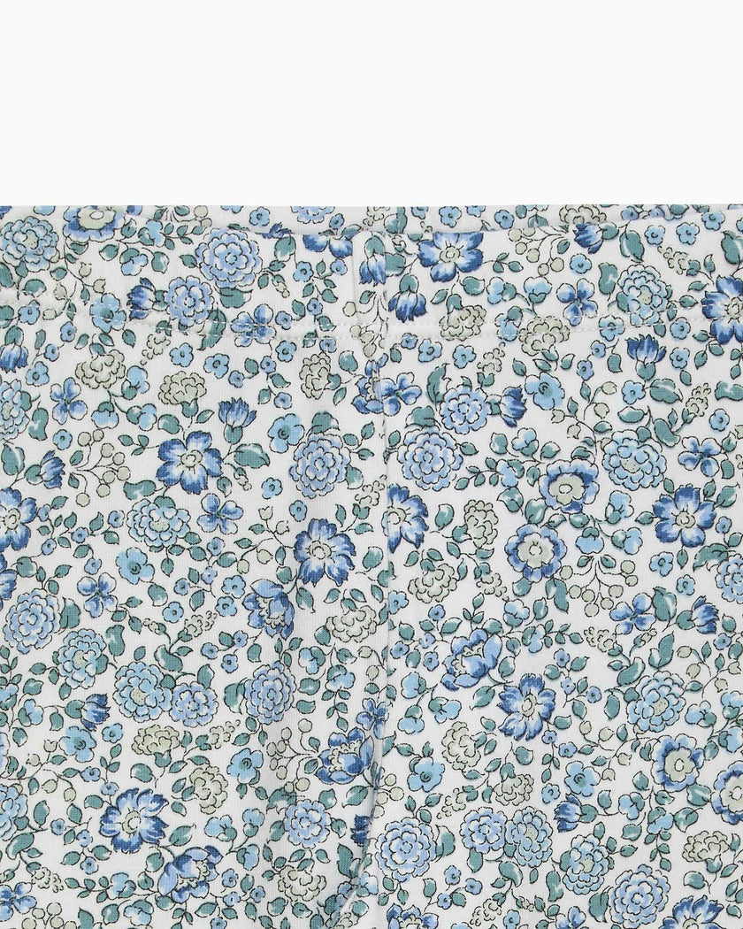 Baby Arabella Floral Leggings in Blue