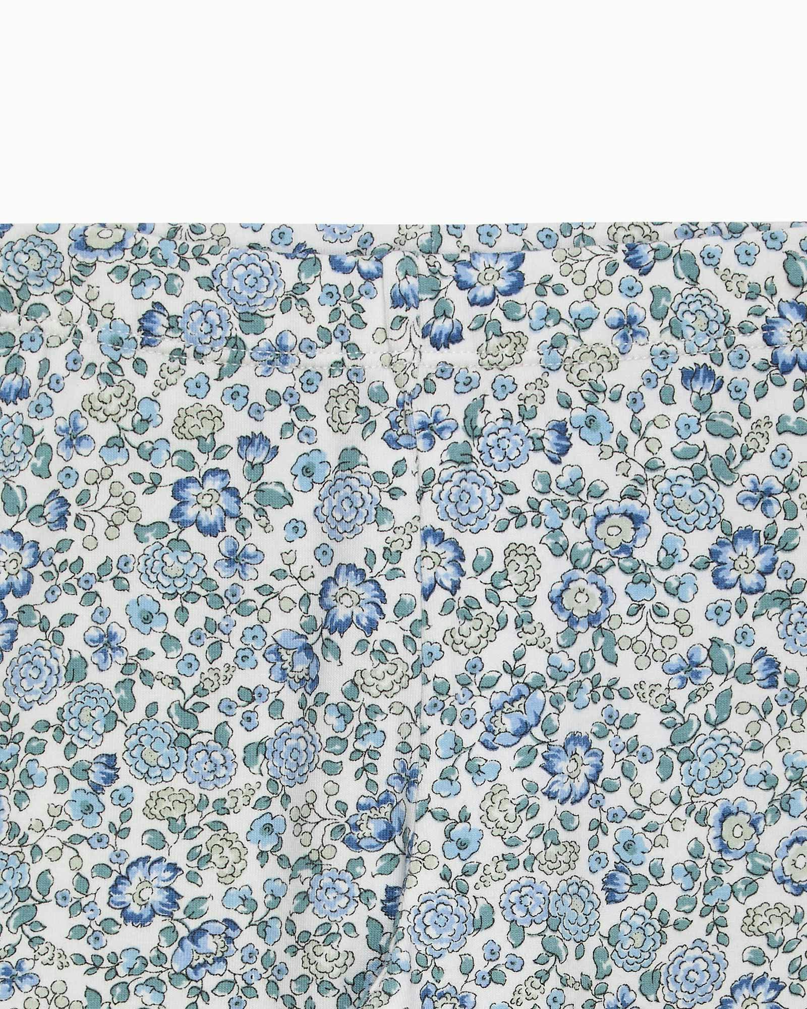 Baby Arabella Floral Leggings in Blue