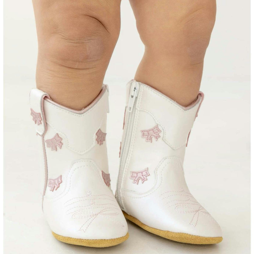 Cowgirl Bow Baby Bootie