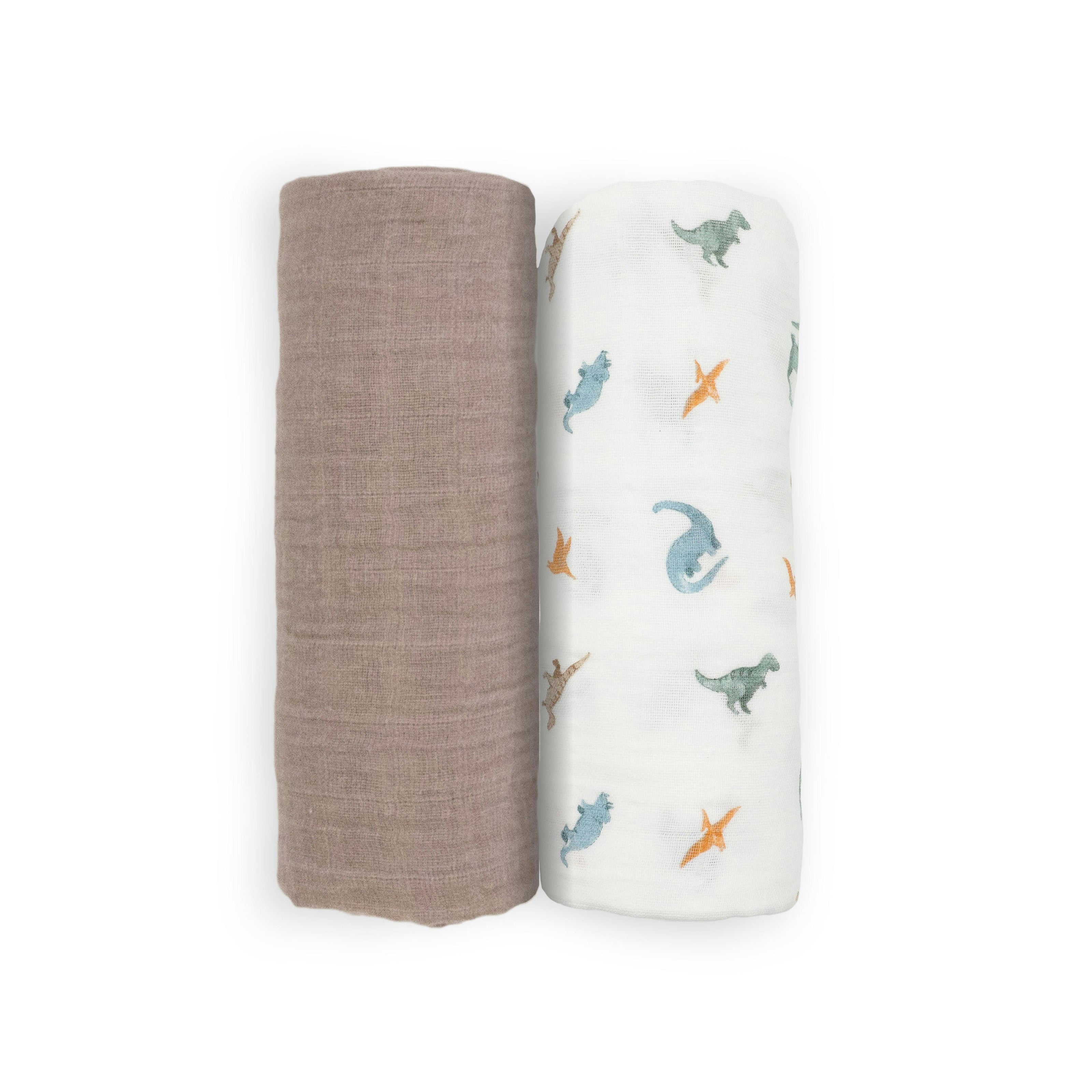 Organic Cotton Muslin Swaddle Blanket 2 Pack - Dino Driftwood (Walmart)