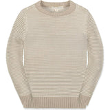 Organic Long Sleeve Crewneck Pullover Sweater, Beige