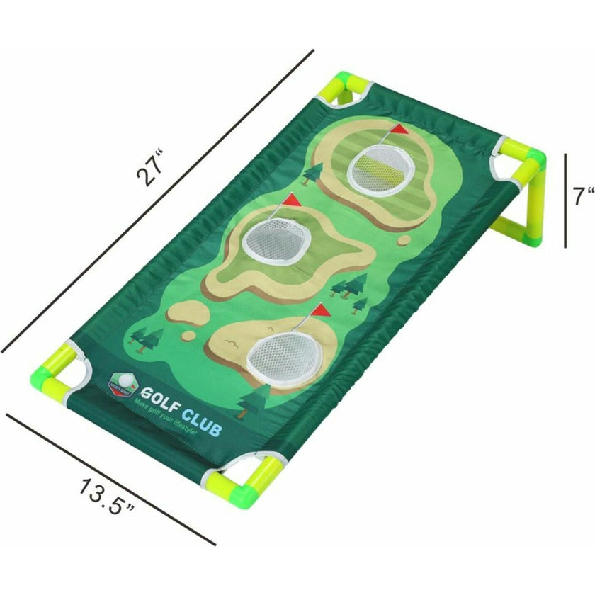 Trimate Toddler Golf Set with 2-in-1 Cornhole Board
