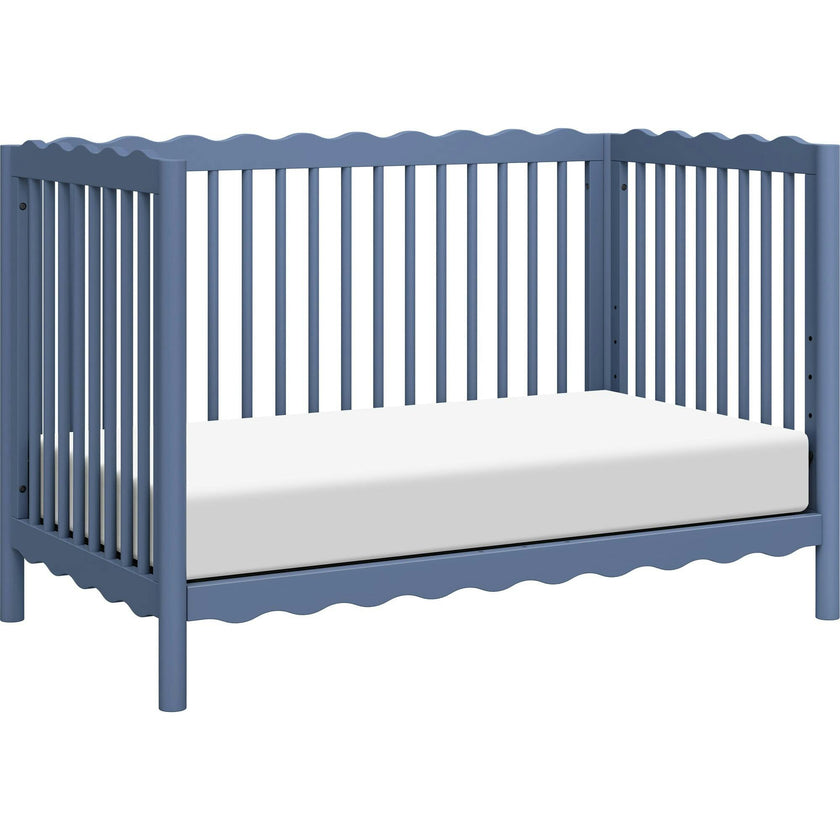 Swell 4-in-1 Convertible Crib with Toddler Bed Conversion Kit in Cove Blue