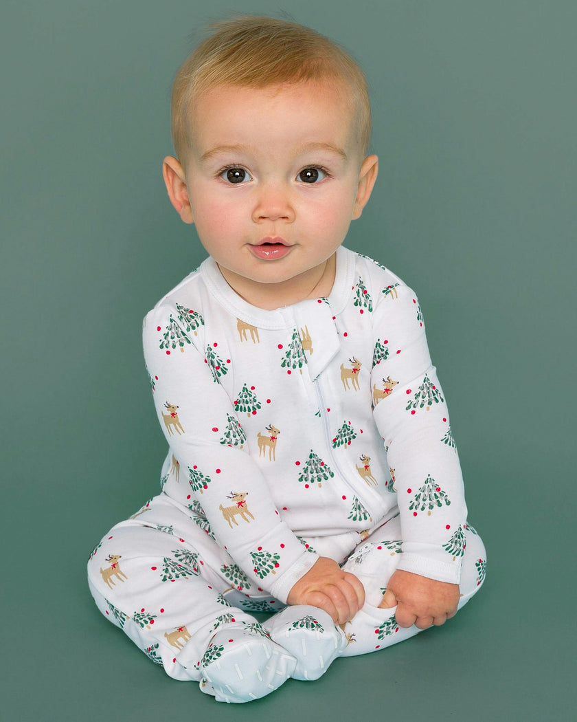 The Organic Zipper Footie [Tinsel Trees]