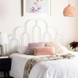 Paloma Metal Retro Headboard, White