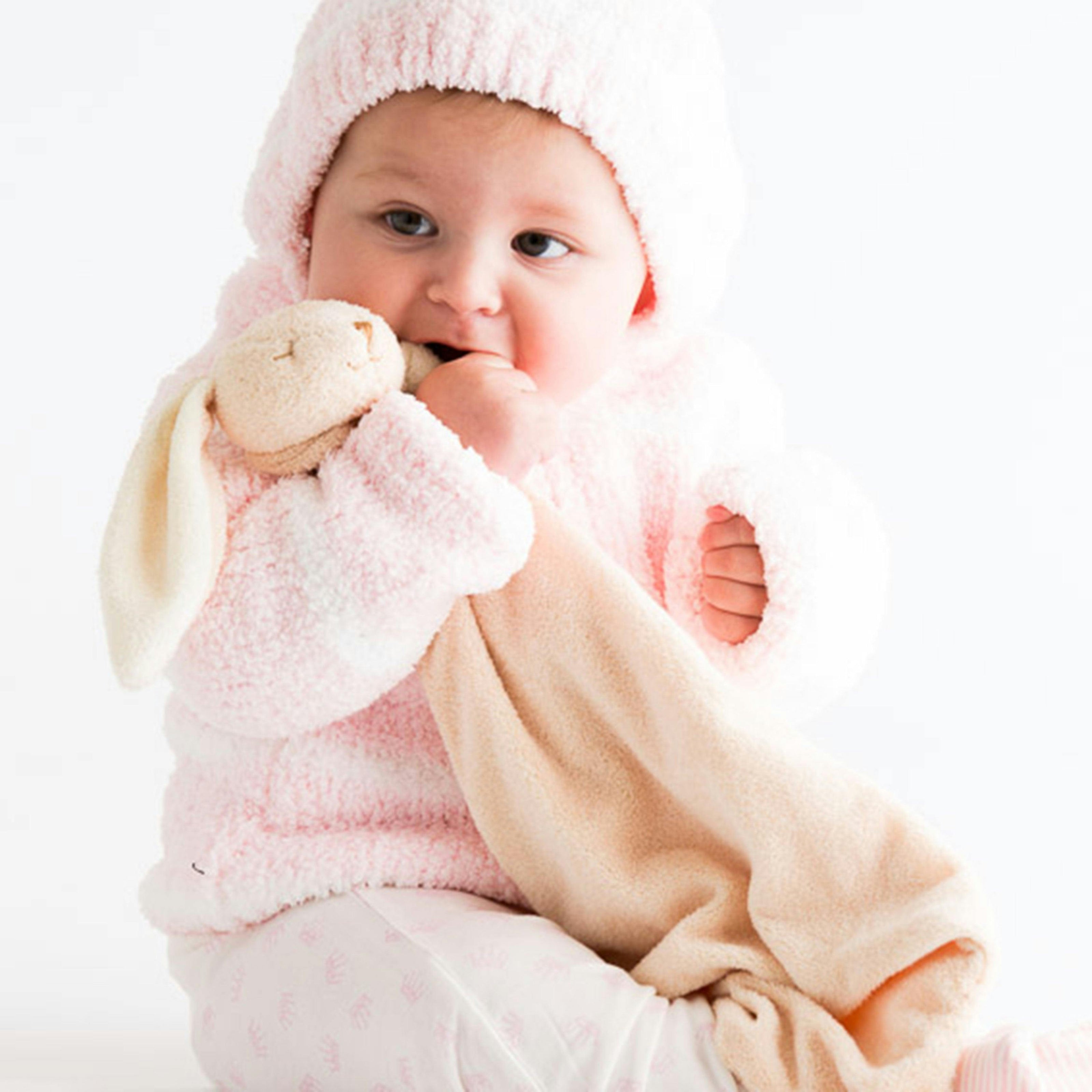 Chenille - Pretty Pink & Ivory Stripe Hooded Jacket
