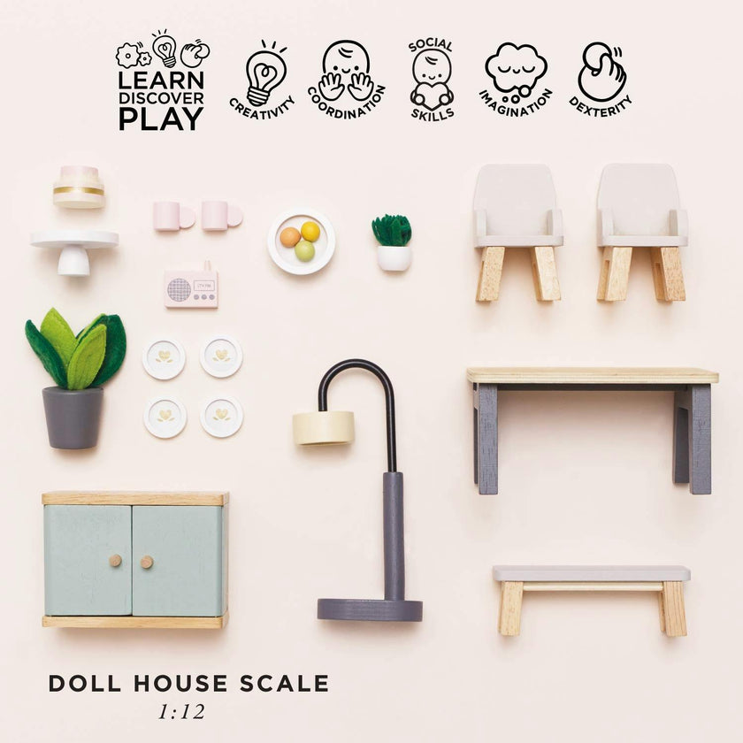 Dolls House Dining Room Furniture Set