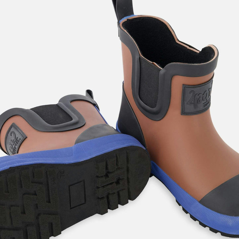 Short Rain Boots In Natural Rubber
