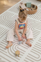 Premium Foam Haven Playmat | Linear, Putty | Toddlekind