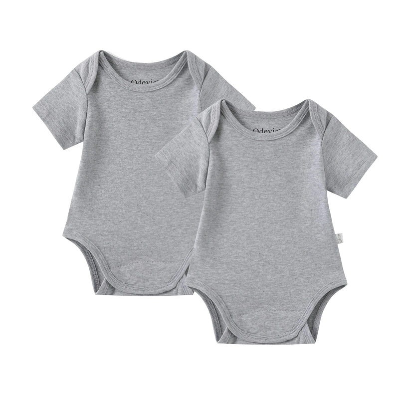 Magnetic Baby Bodysuit 2-Pack - Grey