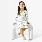 Yuletide Bamboo Girls' Long Sleeve Dress