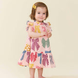 Baby Girls Harper Dress Set - Patterned Bows