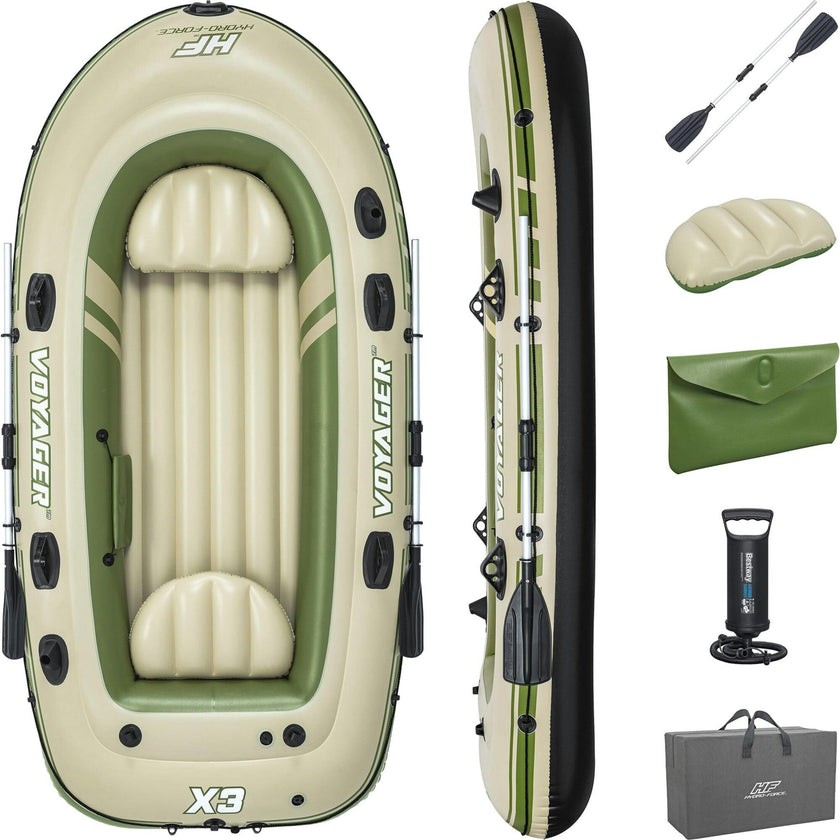 Hydro-Force Voyager X3 9'8" Inflatable Raft Set