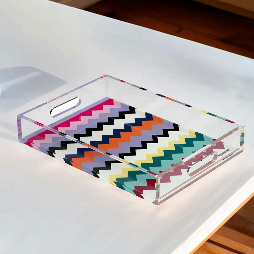 Tray Riverbero Vassoiio Multicolor Medium Tray 9.8 X 13.8 In