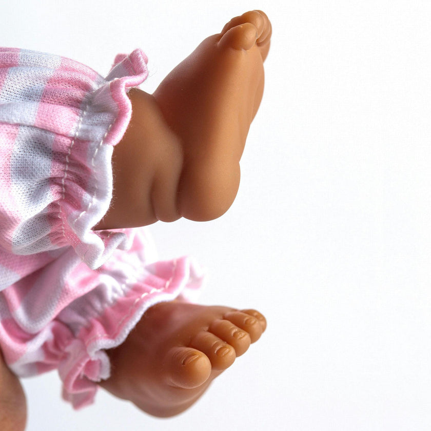 Nonis Boutique: 15" Doll - African American - Pink 10pc