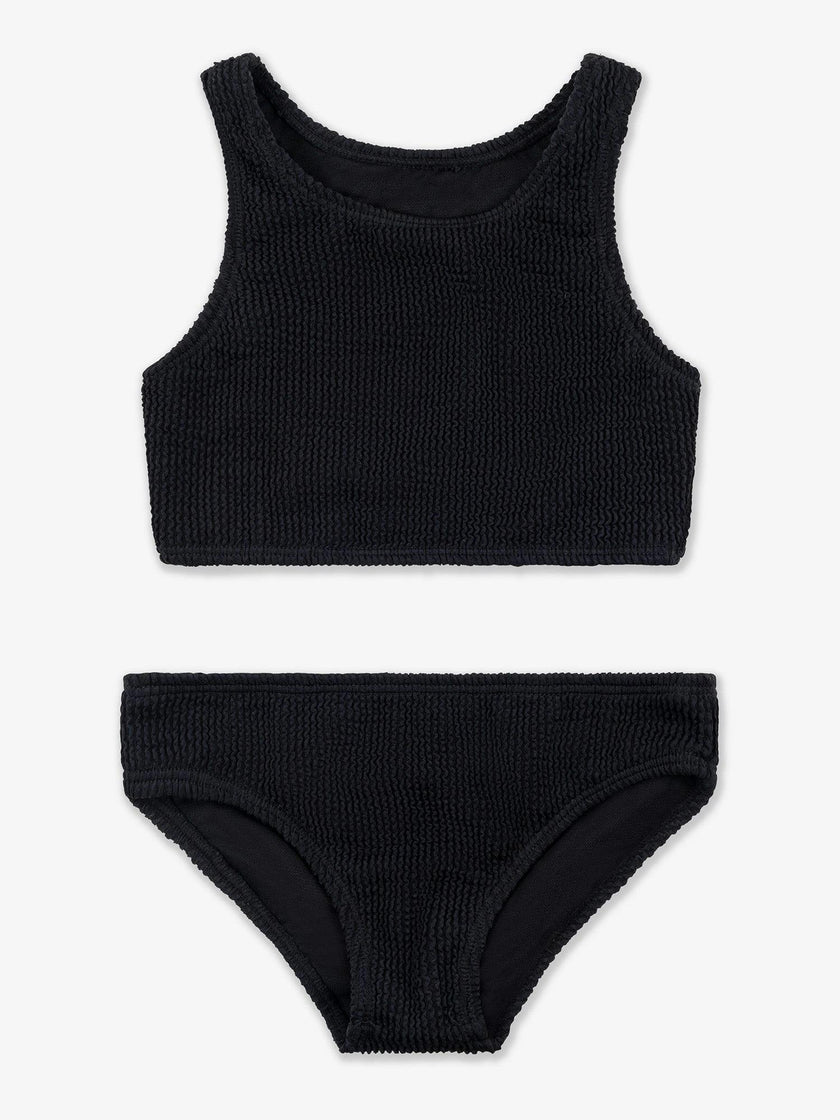 Meredith - Crinkle Two Piece Tankini Swimsuit