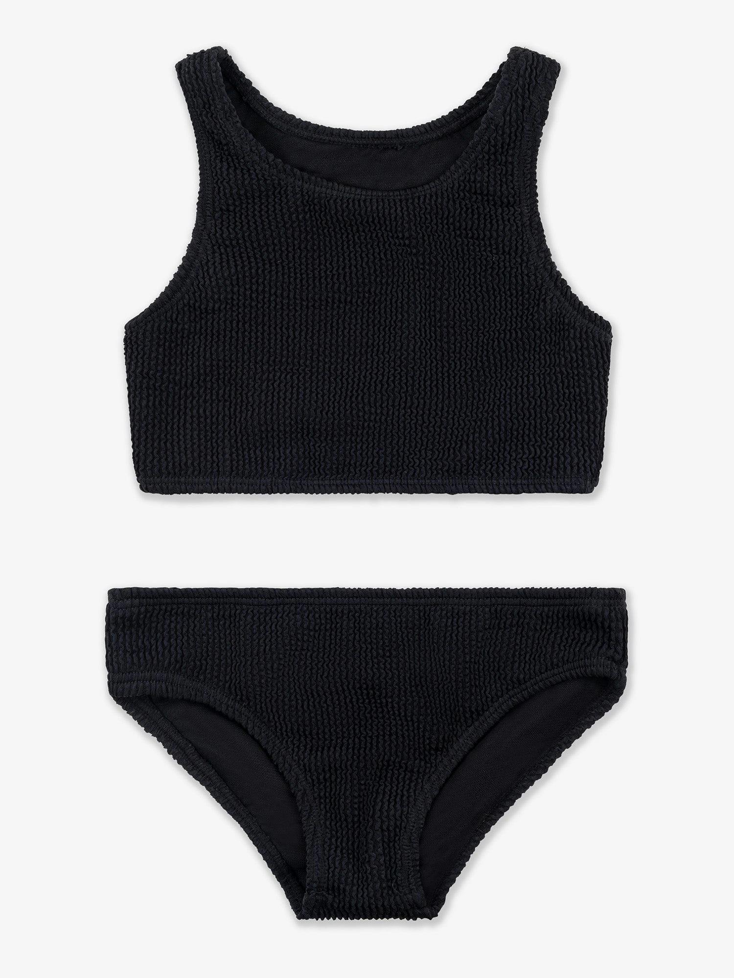 Meredith - Crinkle Two Piece Tankini Swimsuit