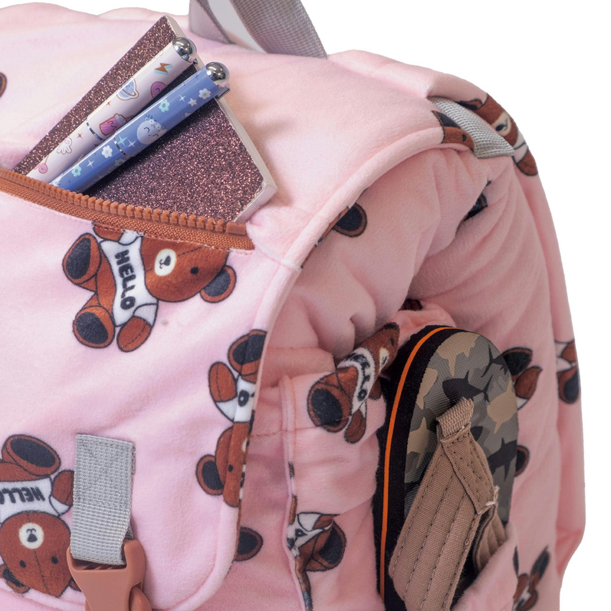 Sleep-N-Pack™ – Little Kid Size | Cozy Mink Collection: Teddy Bears