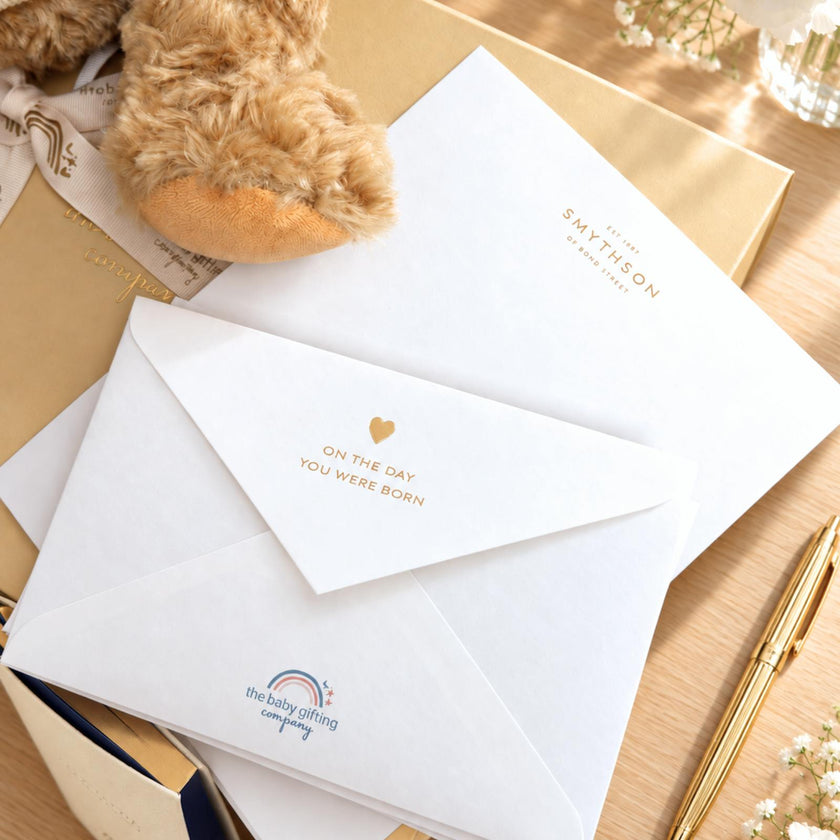 New Baby Personalized Blanket, Towel and Teddy Welcome Gift Set