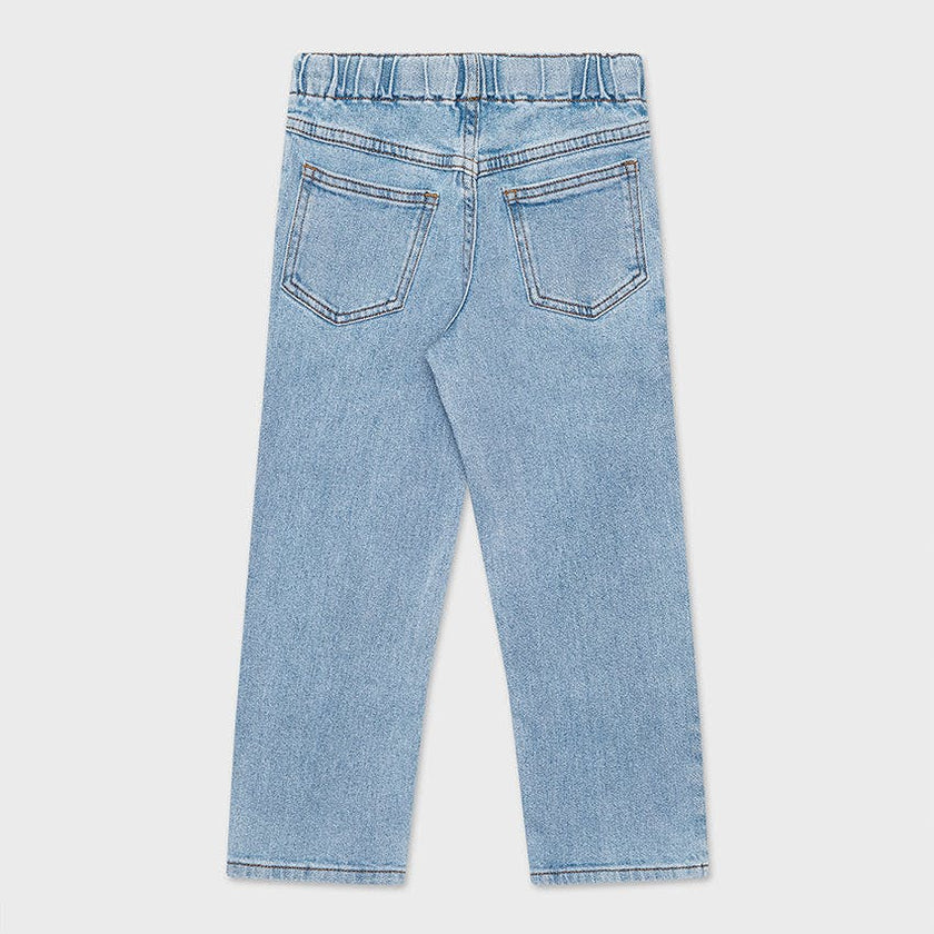 Organic Cotton Drawstring Straight Leg Jean
