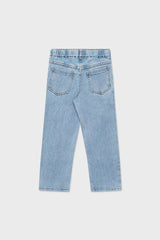 Organic Cotton Drawstring Straight Leg Jean