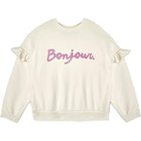 Mipounet SS26 Bonjour, Sweatshirt Ecru
