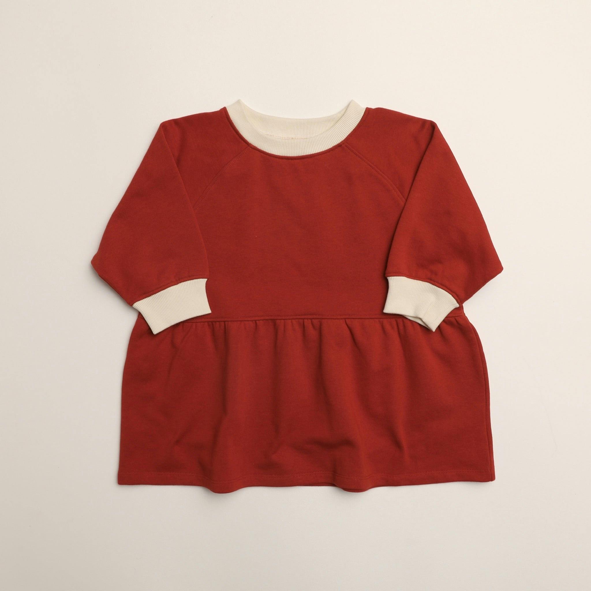 Kelsey Dress in Clay Red