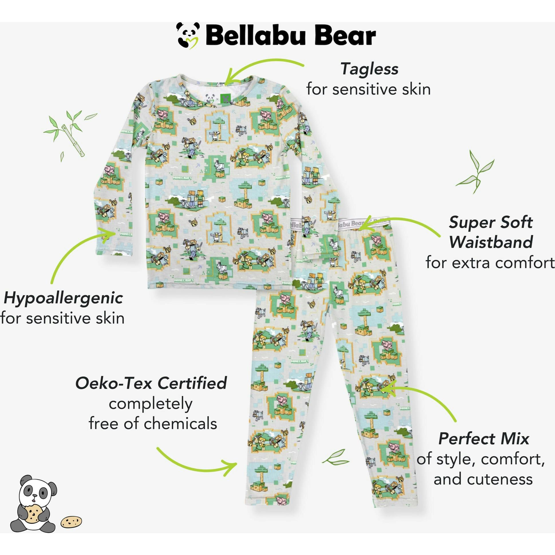 Minecraft Overworld Dreams Kids Pajamas