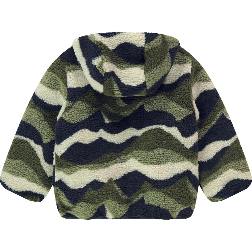 Reversible Fuzzy Sherpa Camo Winter Jacket