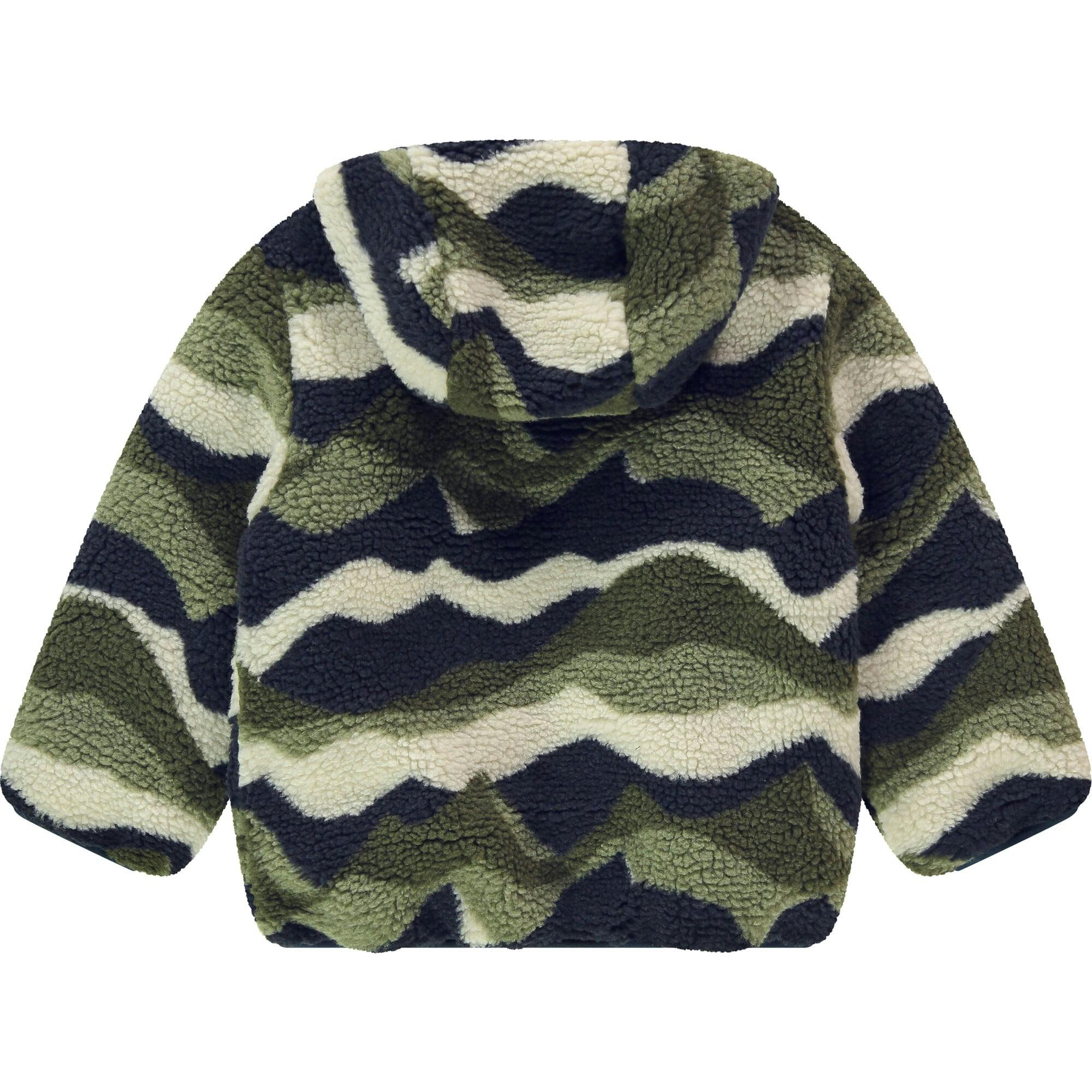 Reversible Fuzzy Sherpa Camo Winter Jacket