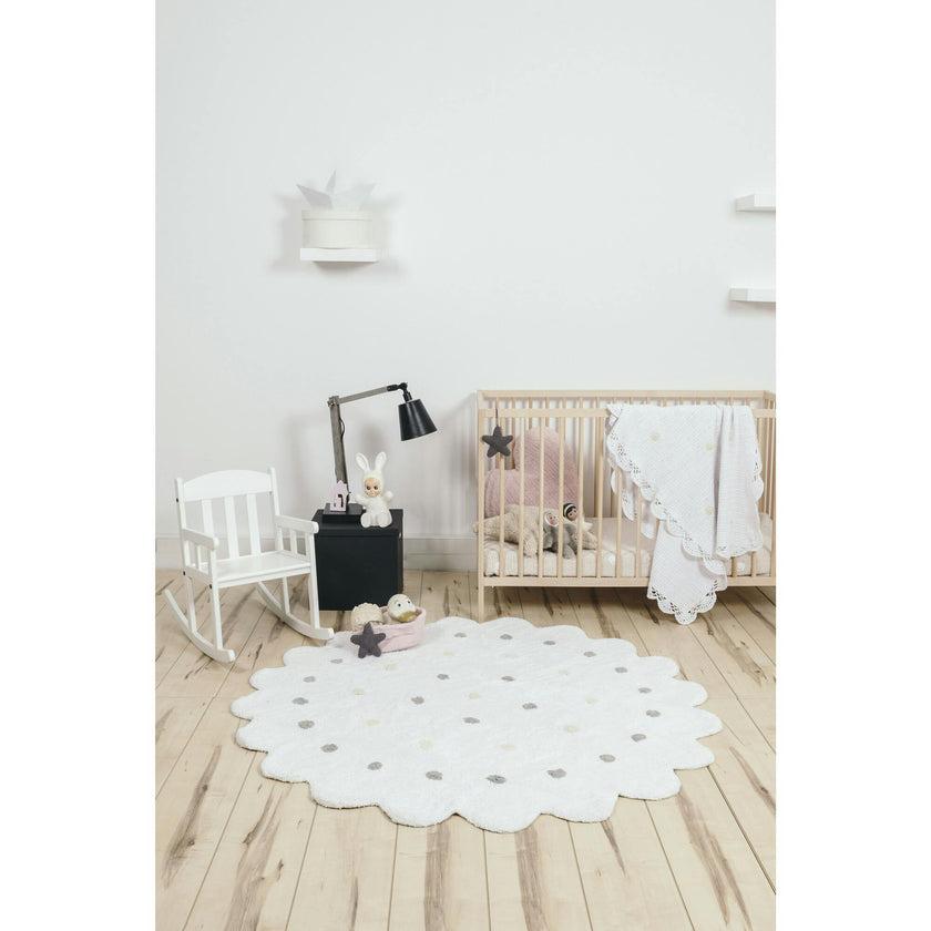 Little Biscuit Washable Round Rug