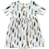 Short Sleeve Henley Dress Thistle