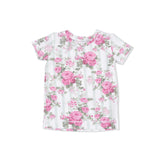 Cabbage Rose Stripe - Loungewear Short Set