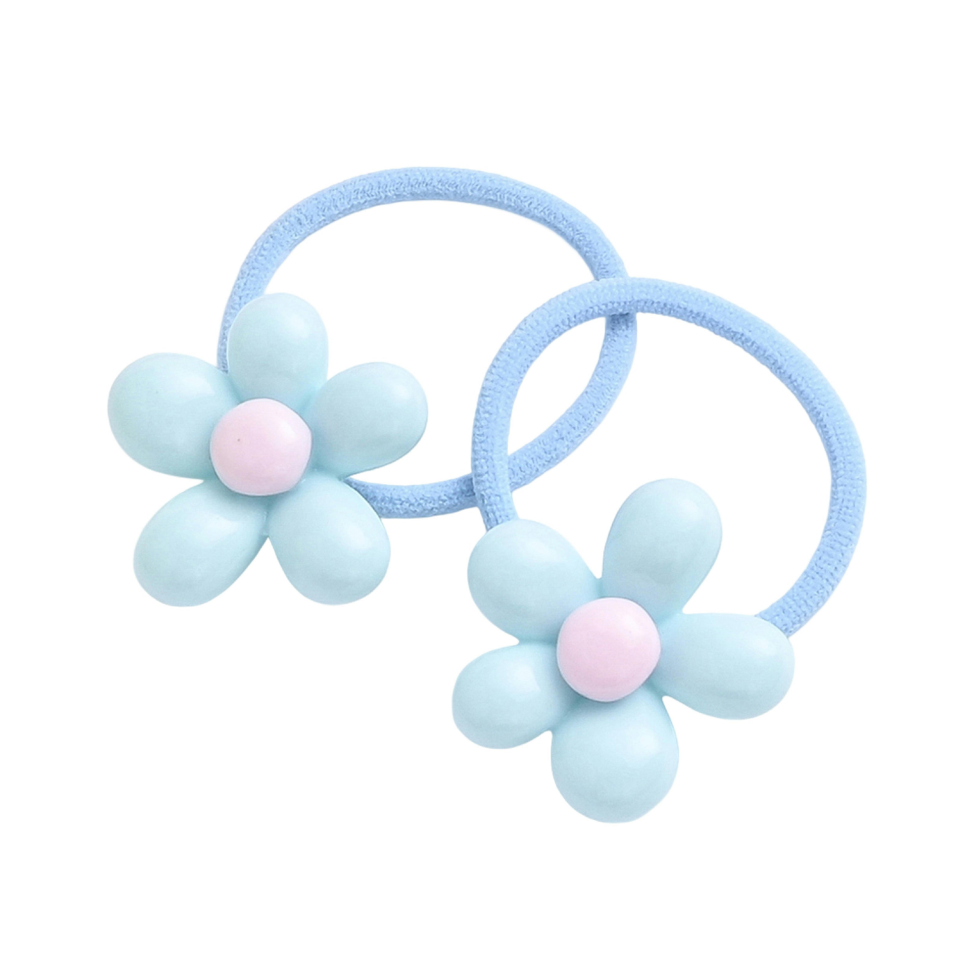 Flower Elastic Hair Tie Set