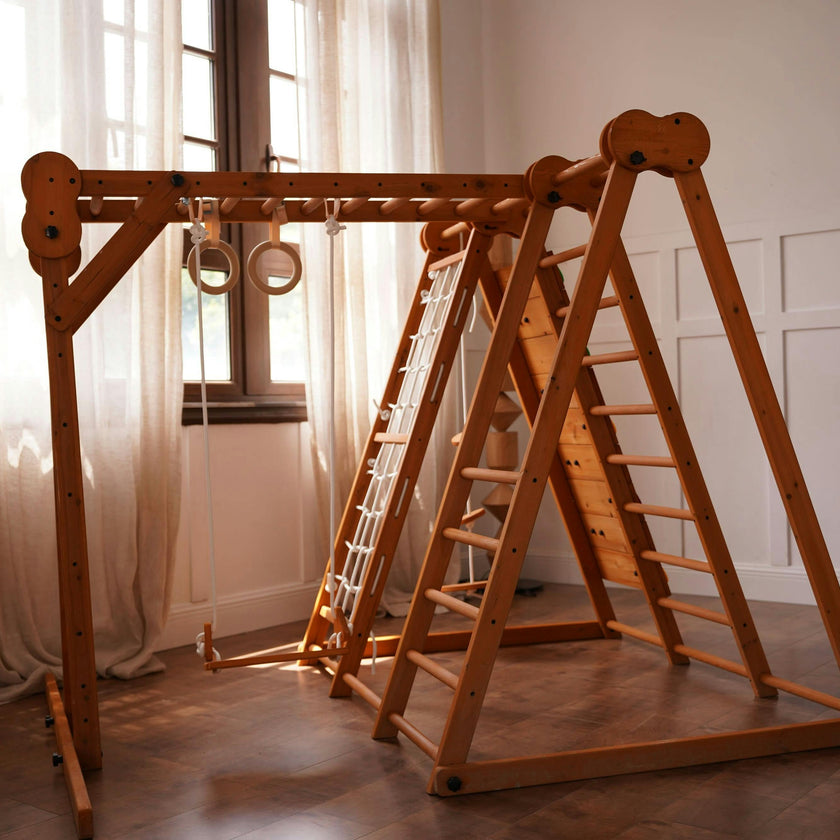 Chestnut | Outdoor & Indoor Foldable Jungle Gym