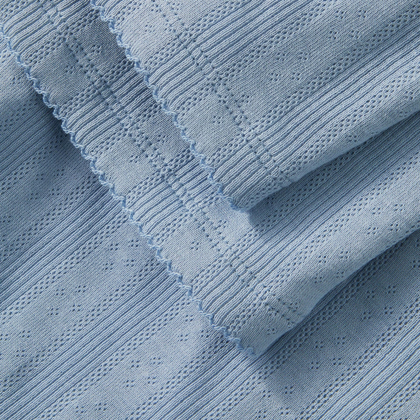 Women's Pointelle Pant in Periwinkle