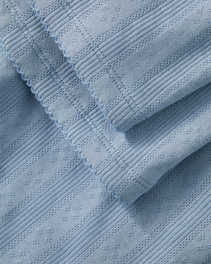 Women's Pointelle Pant in Periwinkle