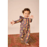 Snap Front Ruffle Baby Romper, Pink