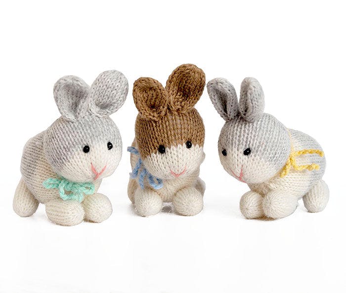 Set of 6 Knit Ornaments