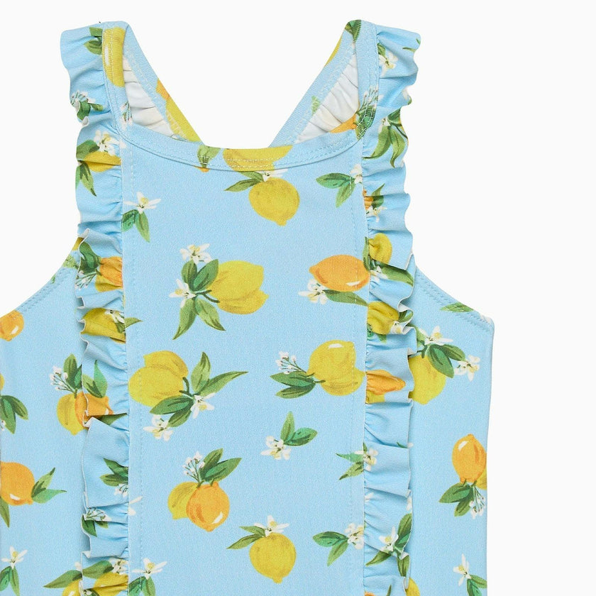 Frill Swimsuit in Lemon