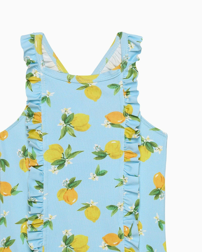 Frill Swimsuit in Lemon