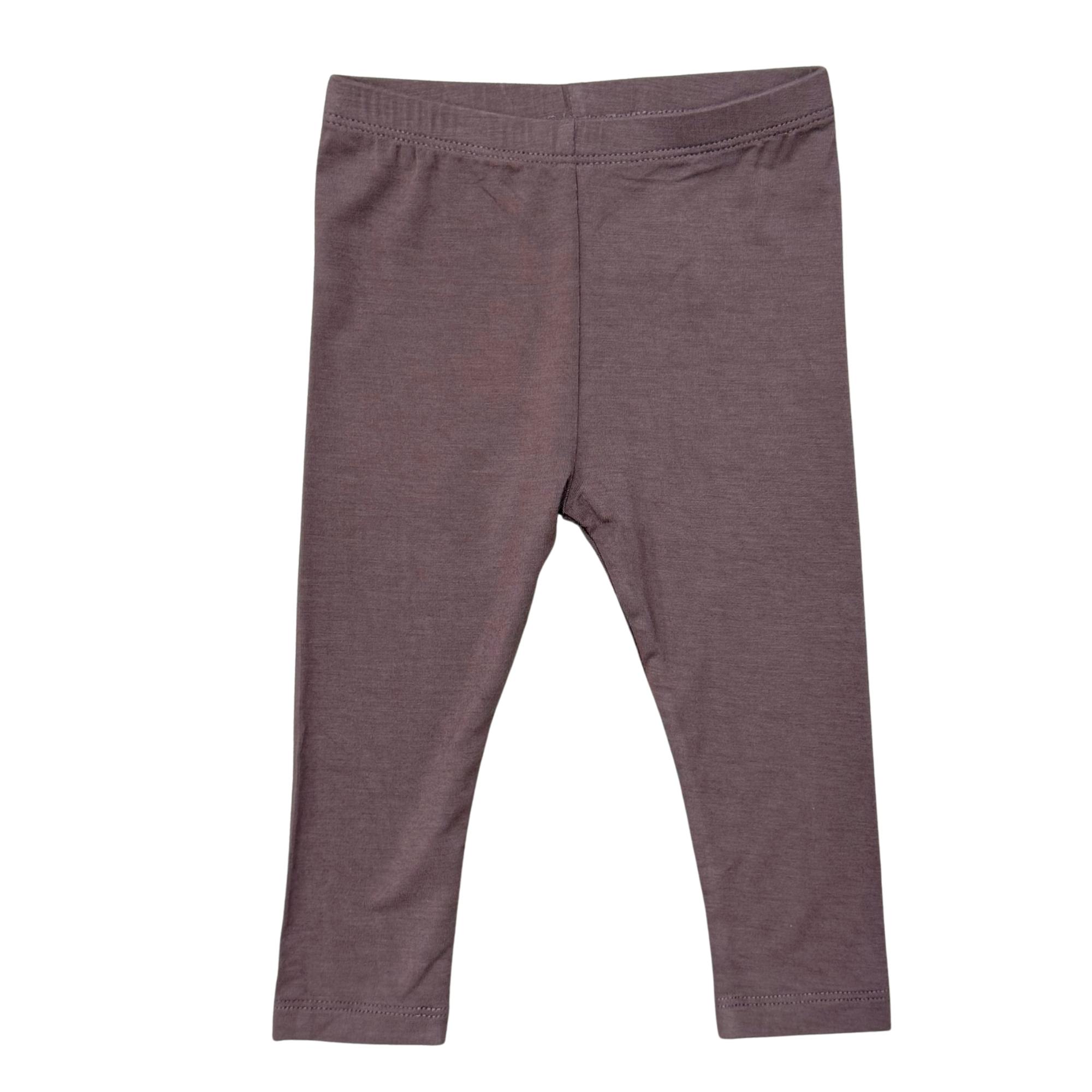 Girls Basic Leggings in Plum