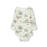 Country Toile Luxe Stretch Long Sleeve One Piece